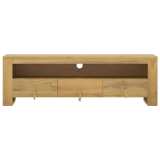 Tv-Meubel 110X30X35 Cm Massief Teakhout