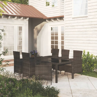 Tuinset Met Kussens Poly Rattan Zwart