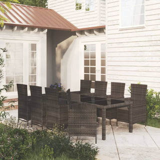 Tuinset Met Kussens Poly Rattan Zwart