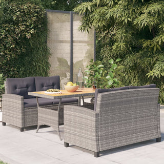 Tuinset Met Kussens Poly Rattan