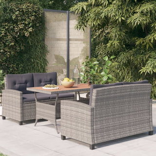 Tuinset Met Kussens Poly Rattan