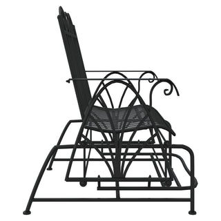 Schommelbank 2-Zits 114 Cm Staal Zwart