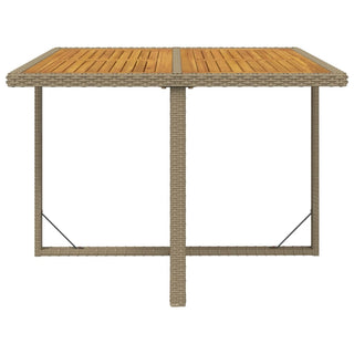 9-Delige Tuinset Met Kussens Poly Rattan Beige En Bruin