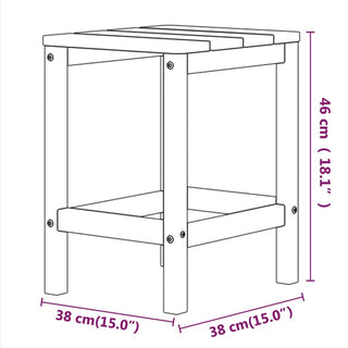 Tuinstoel Adirondack Met Tafel Hdpe