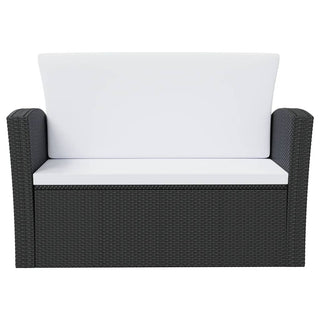 Loungeset Met Kussens Poly Rattan