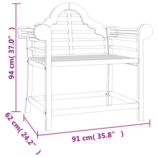 Tuinstoelen 91X62X94 Cm Massief Teakhout