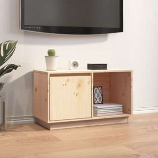 Tv-Meubel 74X35X44 Cm Massief Grenenhout