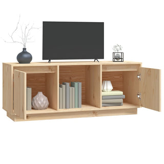 Tv-Meubel 110,5X35X44 Cm Massief Grenenhout