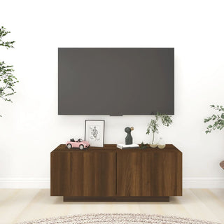 Tv-Meubel 100X35X40 Cm Bewerkt Hout