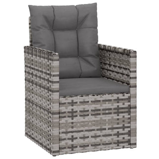 3-Delige Loungeset Met Kussens Poly Rattan