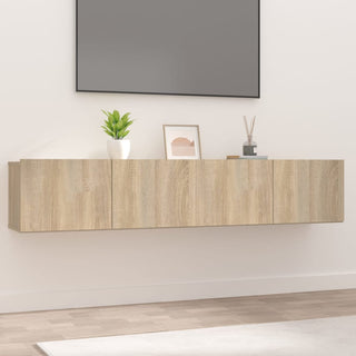 Tv-Meubel 80X30X30 Cm Bewerkt Hout Kleurig