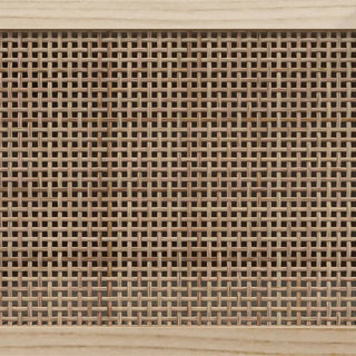 Tv-Meubel 105X30X40 Cm Massief Grenenhout En Rattan