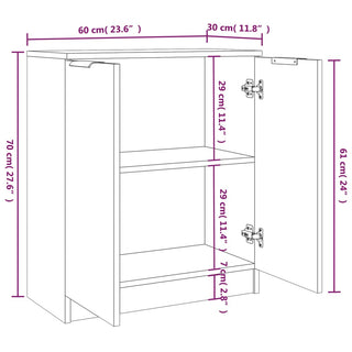 Dressoirs 60X30X70 Cm Bewerkt Hout