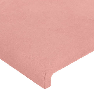 Hoofdbord 100X5X78/88 Cm Fluweel Roze