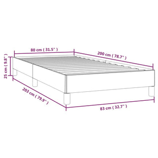 Bedframe Stof Lichtgrijs