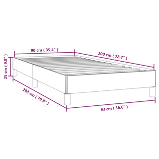 Bedframe Fluweel Lichtgrijs