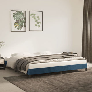 Bedframe Fluweel Donkerblauw