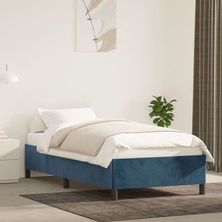 Bedframe Fluweel Donkerblauw