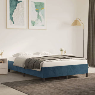 Bedframe Fluweel Donkerblauw