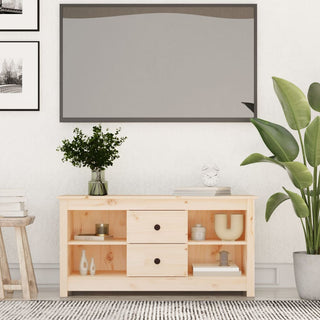 Tv-Meubel 103X36,5X52 Cm Massief Grenenhout