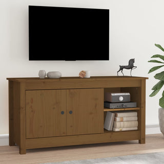 Tv-Meubel 103X36,5X52 Cm Massief Grenenhout