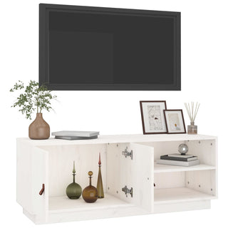 Tv-Meubel 105X34X40 Cm Massief Grenenhout