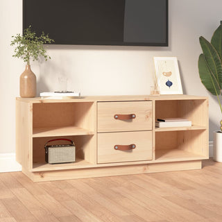 Tv-Meubel 100X34X40 Cm Massief Grenenhout