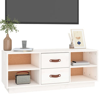 Tv-Meubel 100X34X40 Cm Massief Grenenhout