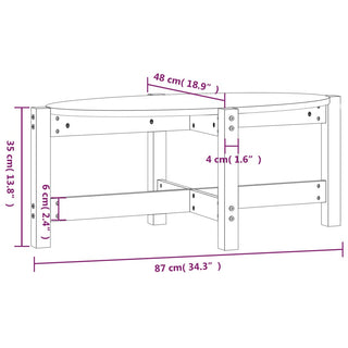 Salontafel Massief Grenenhout