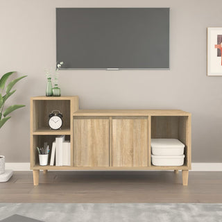 Tv-Meubel 100X35X55 Cm Bewerkt Hout