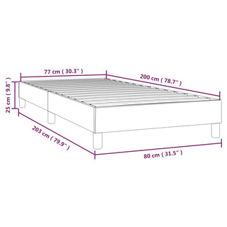 Boxspringframe Stof Lichtgrijs