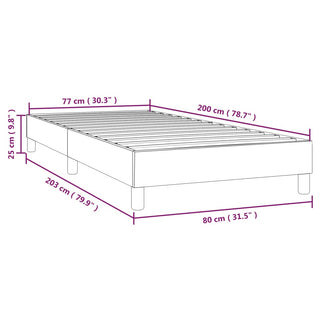 Boxspringframe Stof Taupe