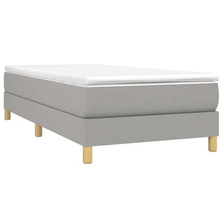 Boxspringframe Stof Lichtgrijs