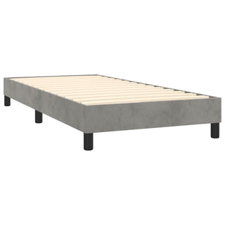 Boxspringframe Fluweel Lichtgrijs