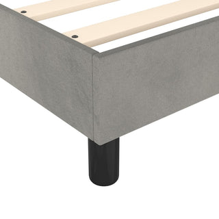 Boxspringframe Fluweel Lichtgrijs