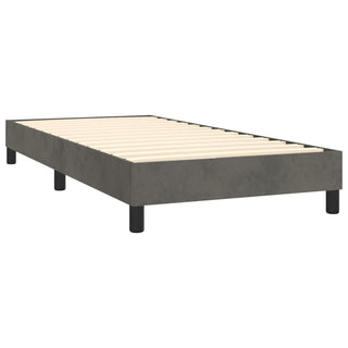 Boxspringframe Fluweel Donkergrijs