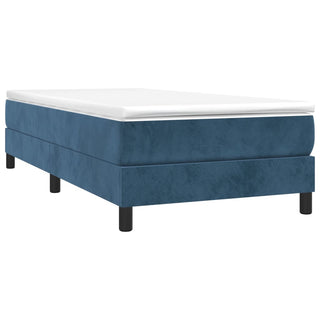 Boxspringframe Fluweel Donkerblauw