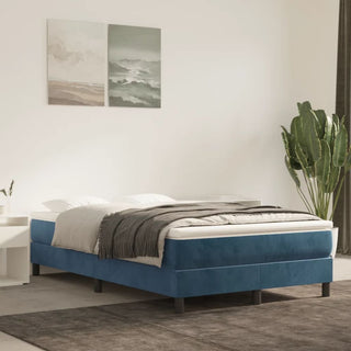 Boxspringframe Fluweel Donkerblauw