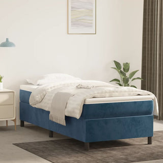 Boxspringframe Fluweel Donkerblauw