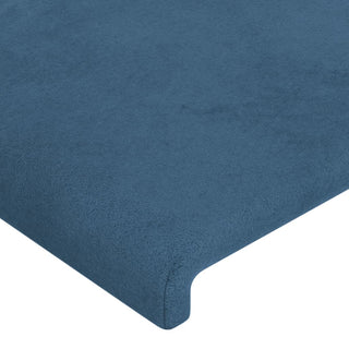 Hoofdborden 2 St 80X5X78/88 Cm Fluweel Donkerblauw