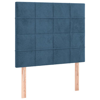 Hoofdborden 2 St 80X5X78/88 Cm Fluweel Donkerblauw