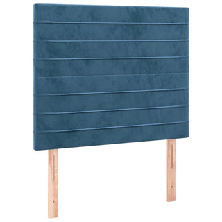 Hoofdborden 2 St 80X5X78/88 Cm Fluweel Donkerblauw