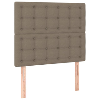 Hoofdborden 2 St 80X5X78/88 Cm Stof Taupe