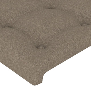 Hoofdborden 2 St 80X5X78/88 Cm Stof Taupe