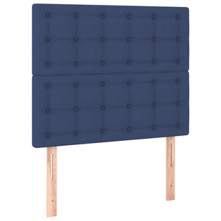 Hoofdborden 2 St 80X5X78/88 Cm Stof Blauw