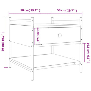 Salontafel Bewerkt Hout Kleurig