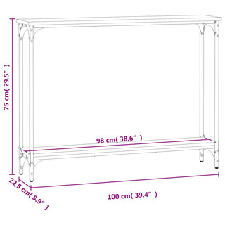 Wandtafel 100X22,5X75 Cm Bewerkt Hout