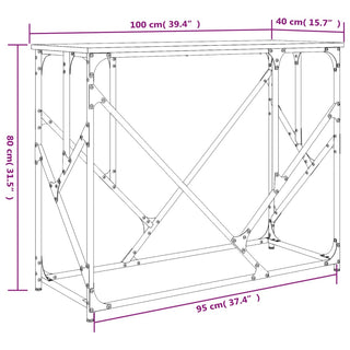 Wandtafel 100X40X80 Cm Bewerkt Hout