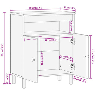 Bijzetkast 60X33X75 Cm