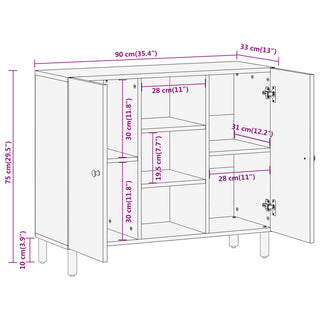 Bijzetkast 90X33X75 Cm